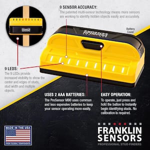 ProSensor M90 Full Width Center and Edge Stud Finder with 9-Sensors, Wood & Metal Stud Locator/Wall Scanner