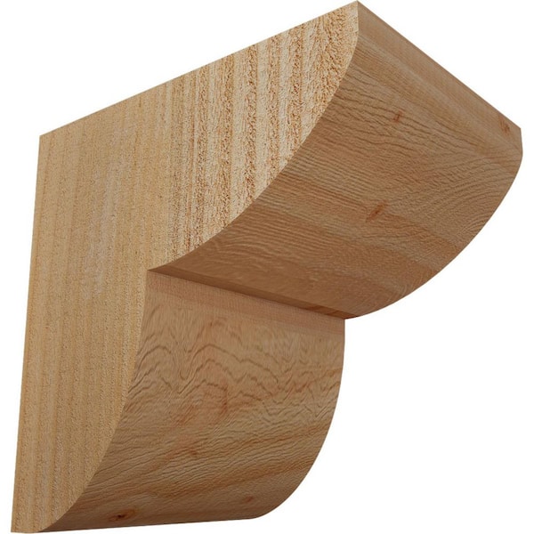 Ekena Millwork 6 in. x 8 in. x 8 in. Douglas Fir Carmel Smooth Corbel