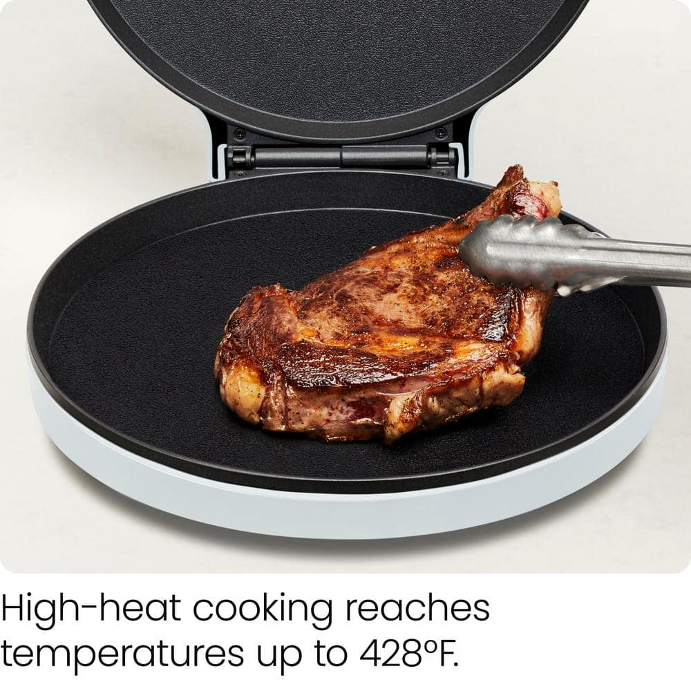 Chefman 113 sq. in. White Pizza Maker Countertop Electric Griddle Specialty Grill