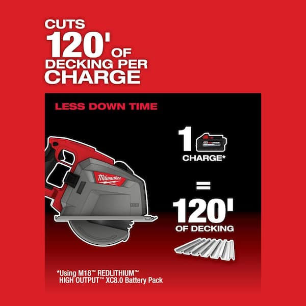 M18 FUEL 18-Volt 8 in. Lithium-Ion Brushless Cordless Metal Cutting Circular Saw Kit with 8.0 Ah Battery, Rapid Charger