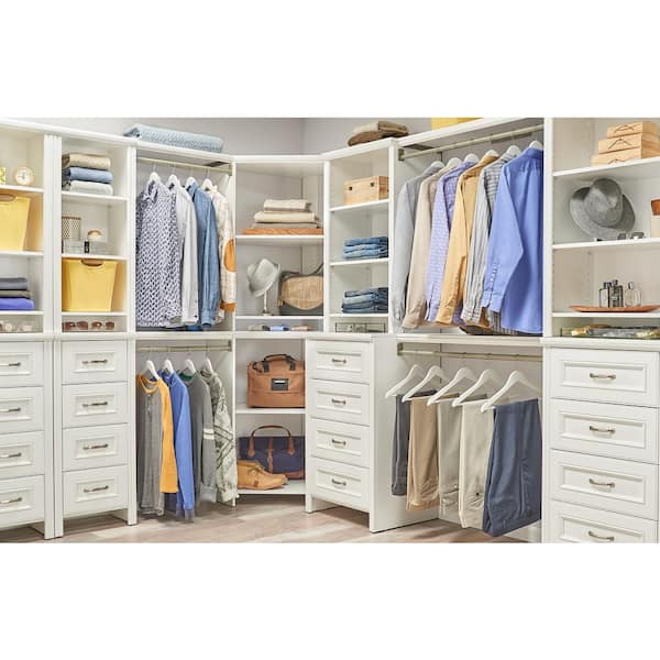 ClosetMaid Impressions 48.97-112.97 in. W White Adjustable 8-Shelf