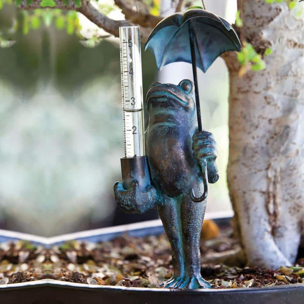 UPC 746851636769 product image for 18 in. Frog Decorative Rain Gauge Stake | upcitemdb.com