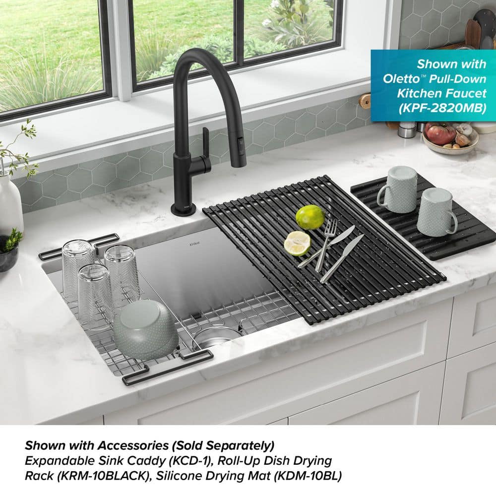30-Inch Satin Stainless Steel Undermount Single Bowl Kitchen Sink