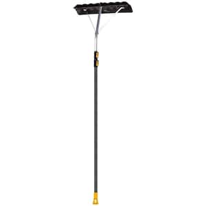 EVERSPROUT Never-Scratch SnowBuster 5-to-12 Foot (Up to 18 ft Standing  Reach), Pre-Assembled Extendable Roof Rake for Snow Removal, Lightweight  Aluminum, Soft Foam Pad