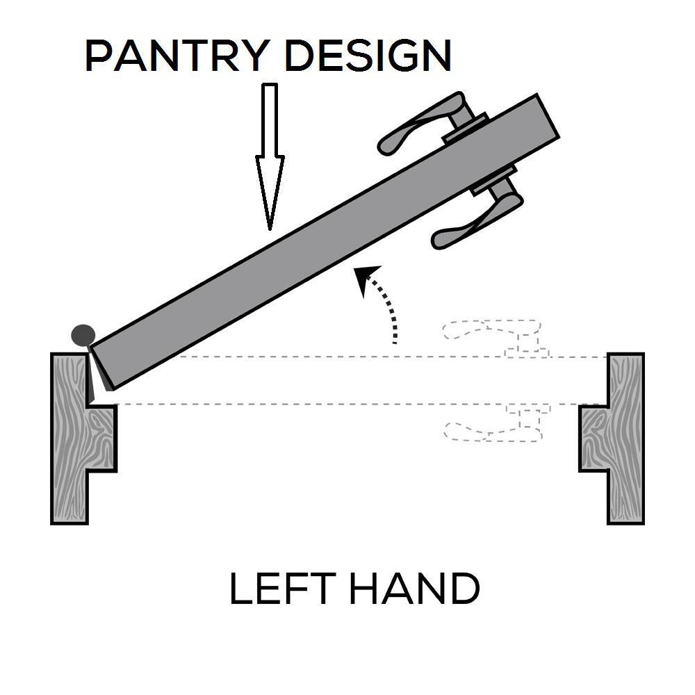 Left-Handed Primed MDF Prehung Door with Frosted Glass