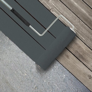 1 gal. #HDC-AC-25 Blue Metal Textured Low-Lustre Enamel Interior/Exterior Porch and Patio Anti-Slip Floor Paint