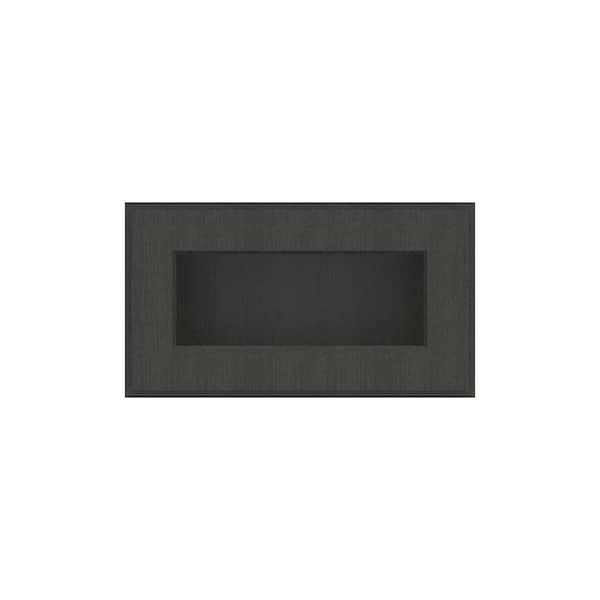 HOMLUX 21 in. W x 12 in. D x 12 in. H in Shaker Charcoal Ready to Assemble Wall Kitchen Cabinet with No Glasses
