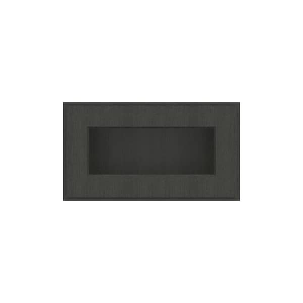 HOMLUX 21 in. W x 12 in. D x 12 in. H in Shaker Charcoal Ready to Assemble Wall Kitchen Cabinet with No Glasses