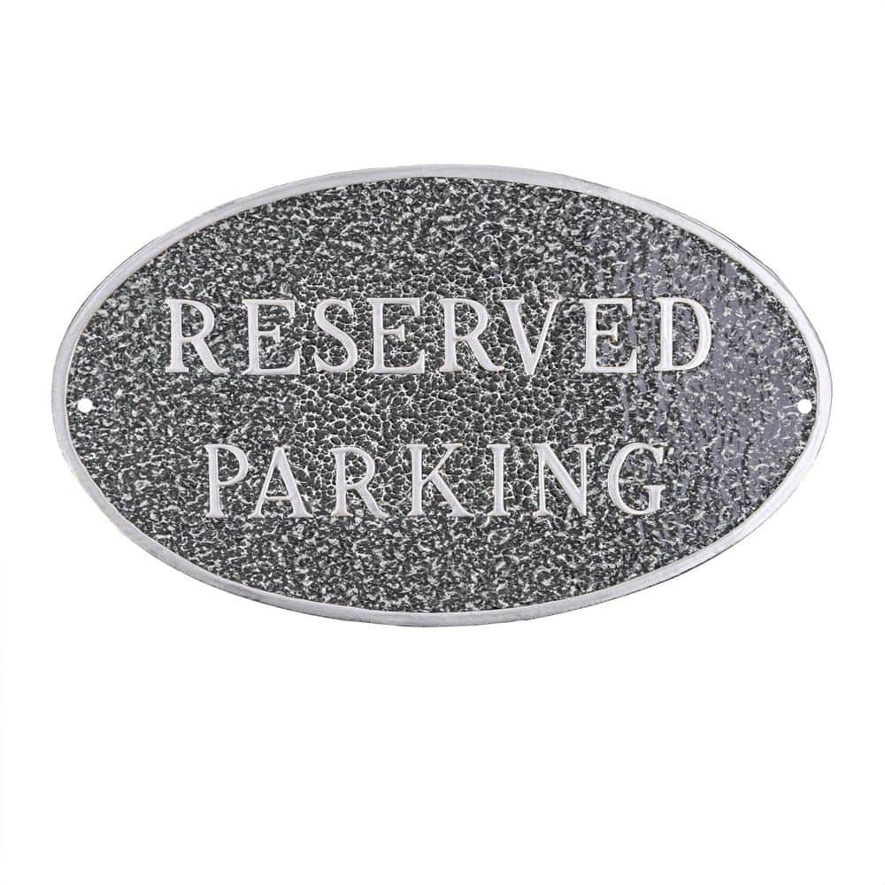 "8.5"" x 13"" Standard Oval Reserved Parking Statement Plaque Sign-Swedish Iron" price history on PriceWatchPro