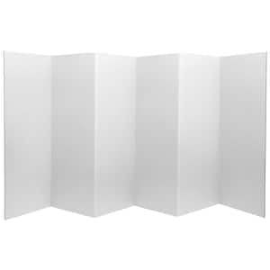 4 ft. White 6-Panel Room Divider