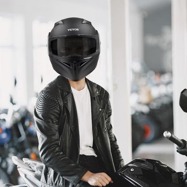 VEVOR Motorcycle Helmet, Unmasked, Smart Street ABS and High