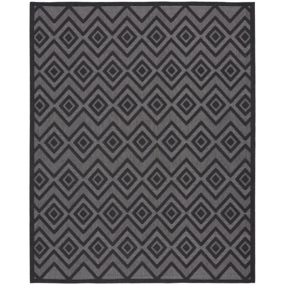 Charcoal, Gray 9 ft. x 12 ft. Woven Abstract Polyester Rectangle Indoor/Outdoor Area Rug price history on PriceWatchPro