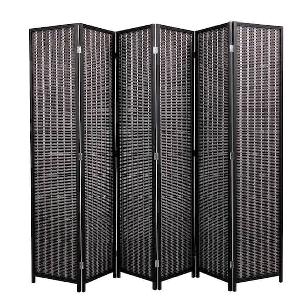 Unbranded 71.66 in. x 6 ft. Bamboo Pine Decorative Screen Panel (Includes 6 Panels)