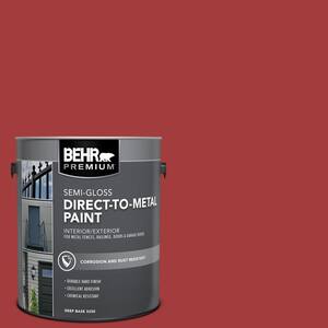 1 gal. Red Semi-Gloss Direct to Metal Interior/Exterior Paint