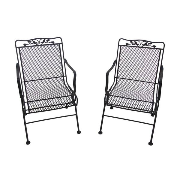 Arlington House Glenbrook Chocolate Brown Patio Action Chair (2-Pack)