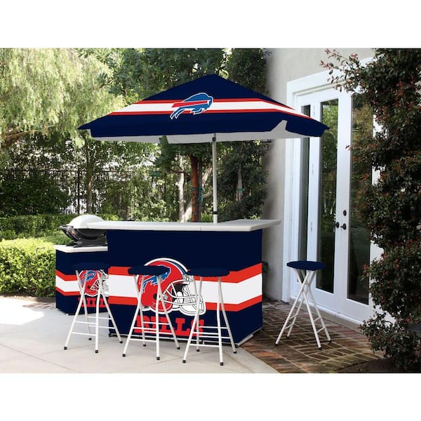 Best of Times Buffalo Bills All-Weather Patio Bar Set with 6 ft. Umbrella