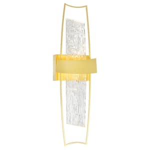Guadiana 1 Light Integrated LED Satin Gold Wall Light