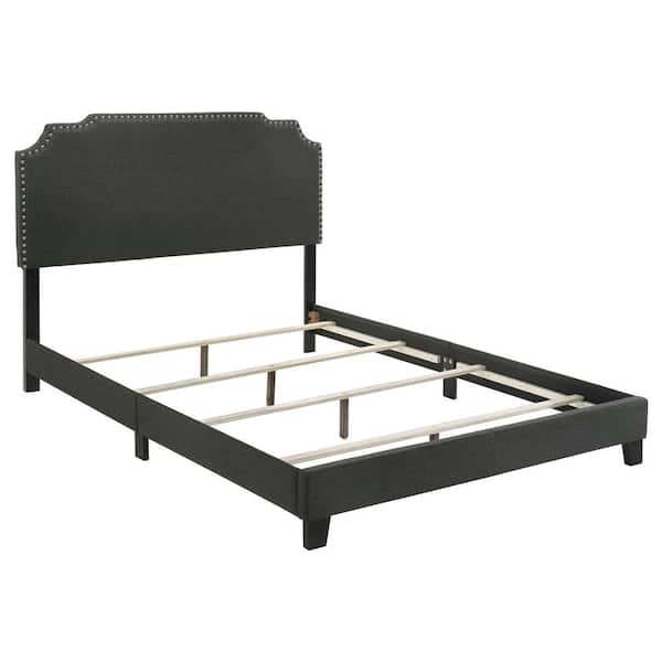 Coaster Tamarac Gray Wood Frame Full Panel Bed with Nail Head Trim