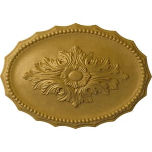 16-7/8 in. W x 11-3/4 in. H x 1-1/2 in. Oxford Urethane Ceiling Medallion, Pharaohs Gold