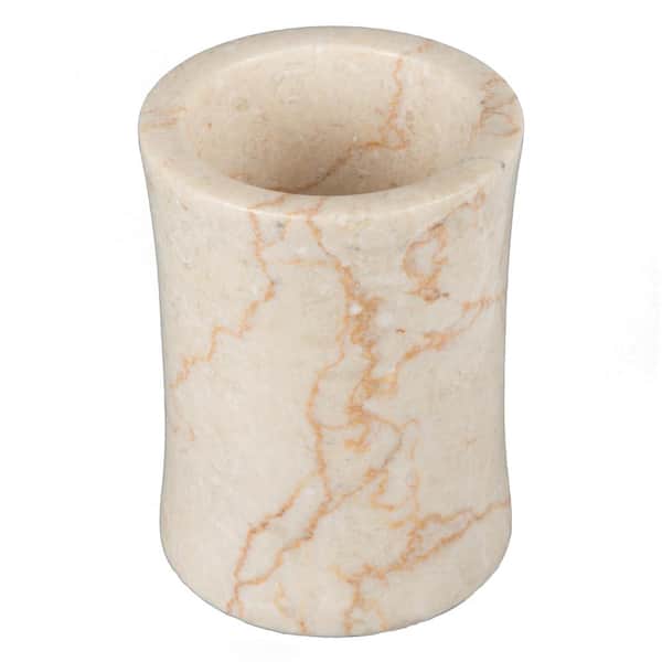 Creative Home Fenway Natural Marble Tumbler in Champagne Color