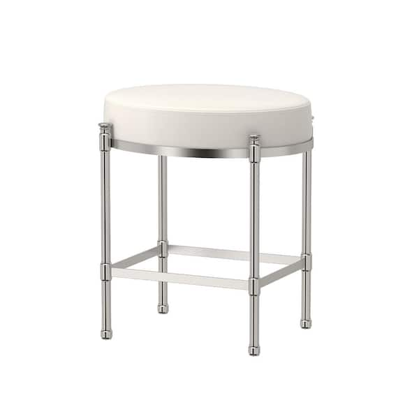 chrome bathroom vanity stool