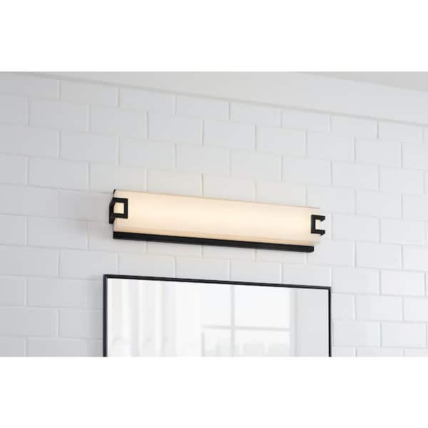 Home Decorators Collection Grandale 23.25 in. 1-Light Coal LED Bathroom Vanity Light Bar