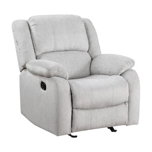 Adair Gray Chenille Manual Glider Recliner