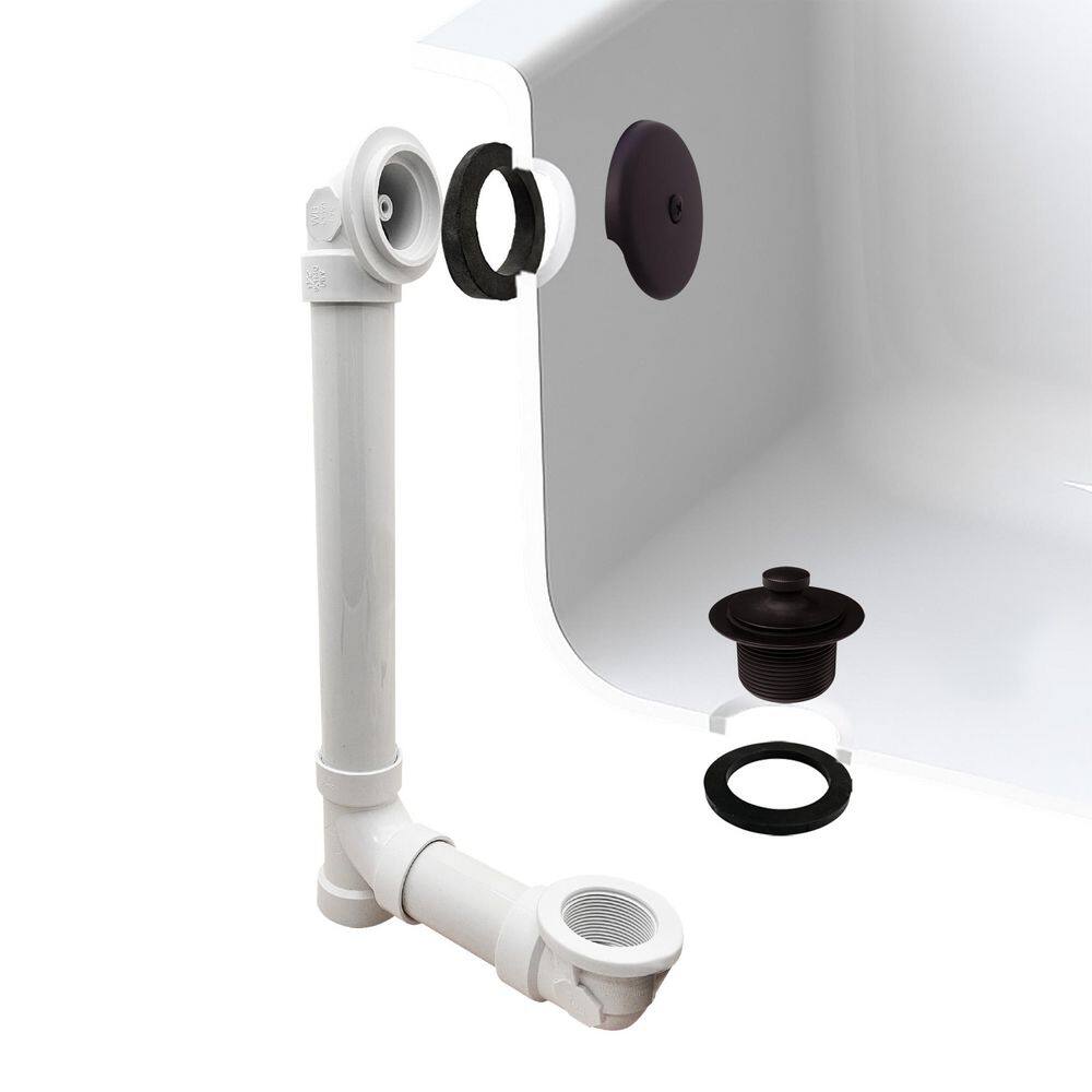 1-1/2 in. Pull and Drain Schedule 40 PVC Bath Waste with 1-Hole Top Elbow in Oil Rubbed Bronze price history on PriceWatchPro
