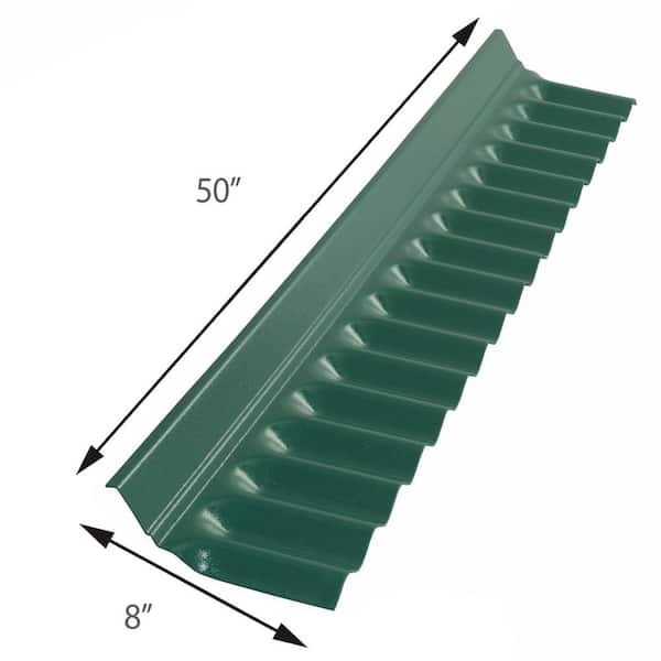 Suntop 4 ft. Polycarbonate Wall Connector Flashing in Rainforest