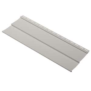 Take Home Sample Progressions Double 4 in. x 24 in. Vinyl Siding in Pewter