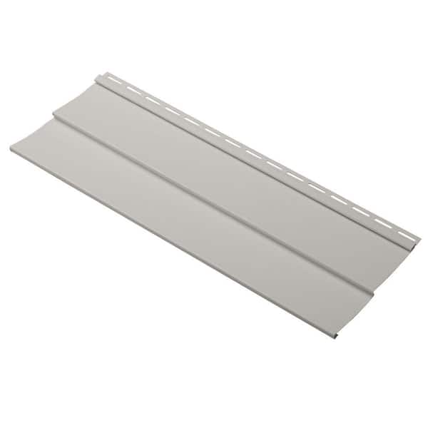 Ply Gem Take Home Sample Progressions Double 4 in. x 24 in. Vinyl Siding in Pewter