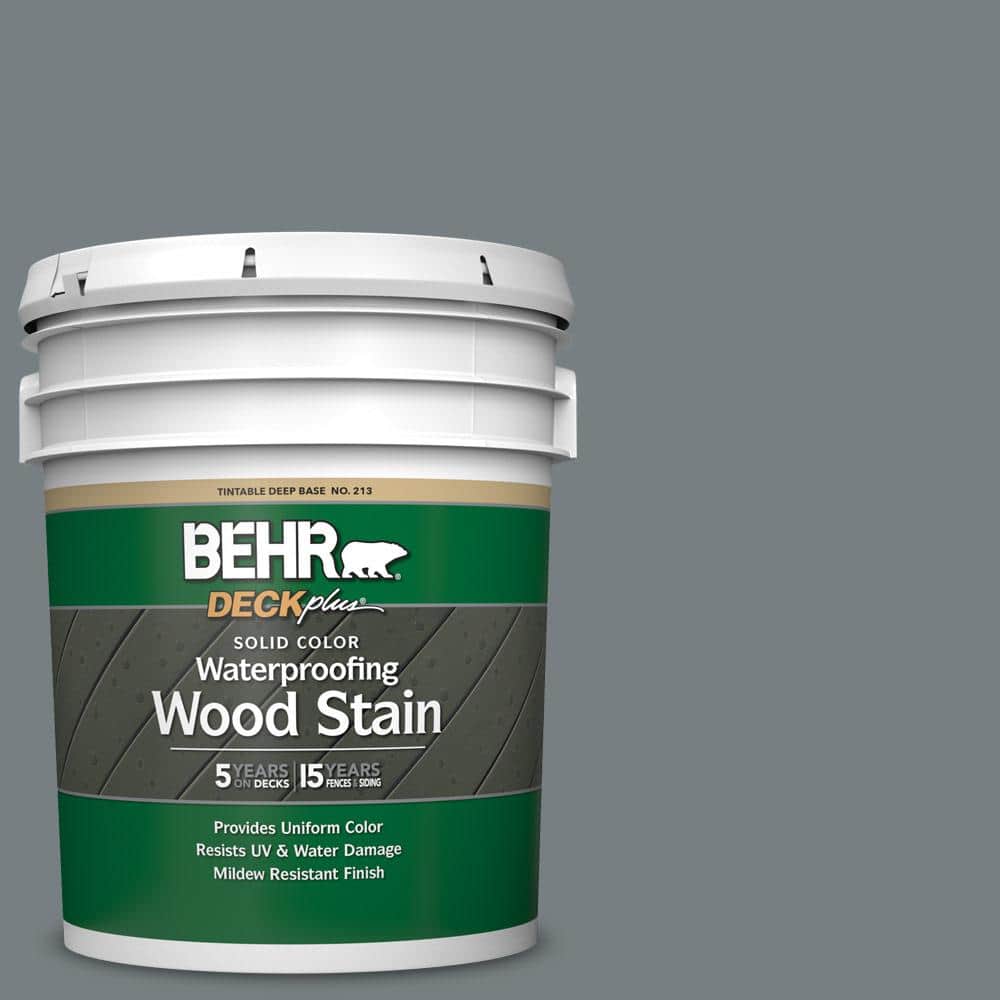 5 gal. #N450-5 Intergalactic Solid Color Waterproofing Exterior Wood Stain