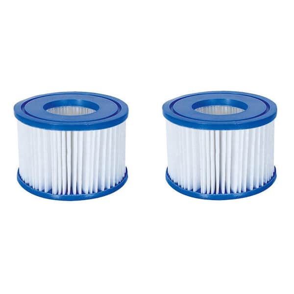 Bestway SaluSpa Antimicrobial Antibacterial Type VI Pool Filter Cartridges (12-Pack)