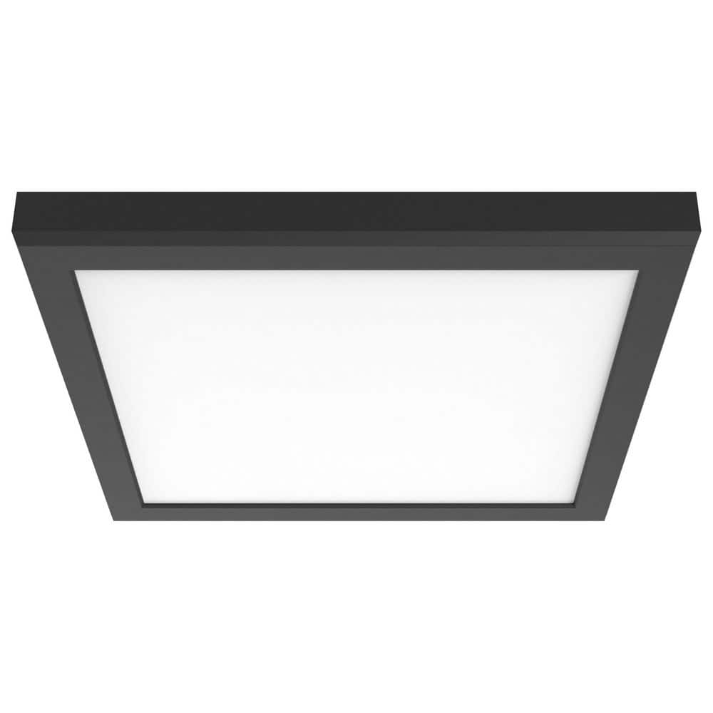 Blink Pro Plus 12 in. 19.5-Watt Black Color Selectable Integrated LED Flush Mount Surface Light 1300-1370 lumens price history on PriceWatchPro