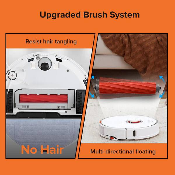 Roborock - S7 Robotic Vacuum with LiDAR Navigation, Sonic Mopping, , Bagless, Washable Filter, Multisurface in White