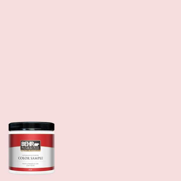 BEHR PREMIUM PLUS 8 oz. #140C-1 Southern Beauty Flat Interior/Exterior Paint and Primer in One Sample
