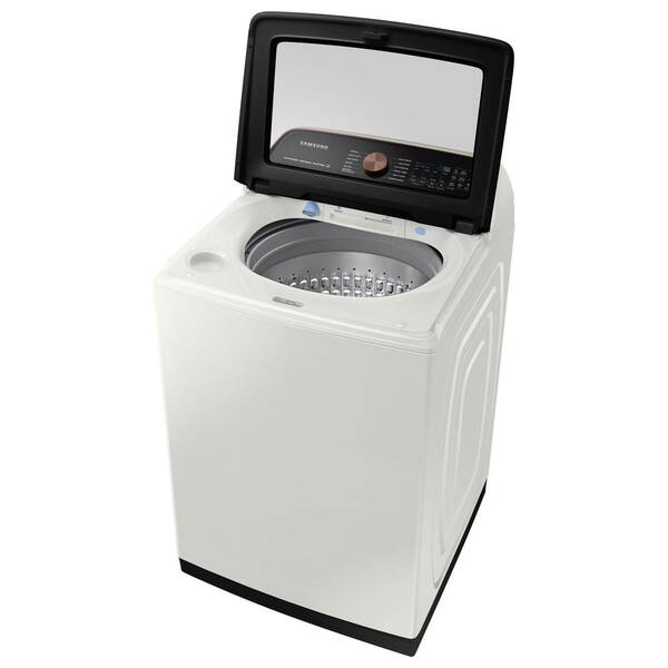 Samsung 5 5 Cu Ft Smart High Efficiency Top Load Washer With Impeller And Super Speed In Ivory Energy Star Wa55a7300ae The Home Depot