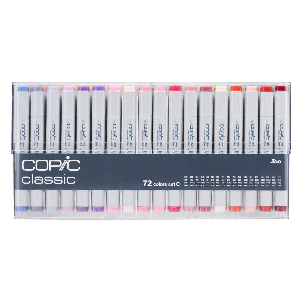 COPIC Classic Marker Set C (72-Piece Set) -  CMC72CV2