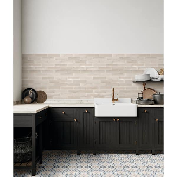 Scrapbook Cherished Greige 2 in.x 8 in. Glazed Porcelain Floor and Wall  Tile (4.68 .sq. ft./case)