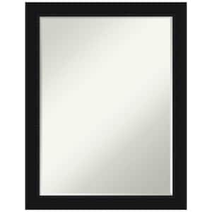 Avon Black 21 in. x 27 in. Petite Bevel Classic Rectangle Framed Wall Mirror