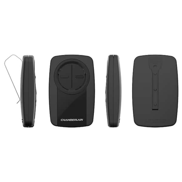 Chamberlain - KLIK5U-BK2 Single Button Universal Clicker Black Garage Door Remote Control