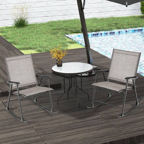 Fabric Umbrella Chair Walmart ANGELES HOME Metal Outdoor Rocking