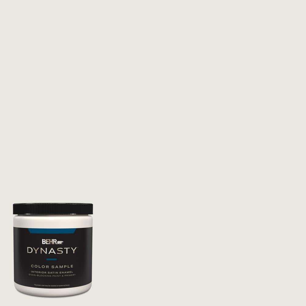 BEHR DYNASTY 8 oz. #BWC-30 Diamonds Therapy Satin Enamel Stain-Blocking ...