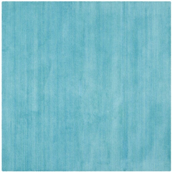 SAFAVIEH Himalaya Turquoise 8 ft. x 8 ft. Square Solid Area Rug