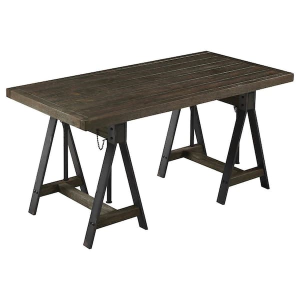 Coaster Delmar 60 in. Burnished Cognac Adjustable Writing Desk