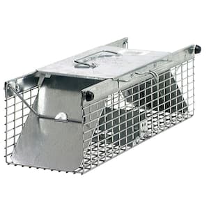 Small 2-Door Professional Live Animal Cage Trap for Rat, Squirrel, Chipmunk, and Weasel