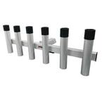 Aluminum Pivoting Fishing Rod Holder for 2 in. Hitch Receivers - 6-Rod Capacity