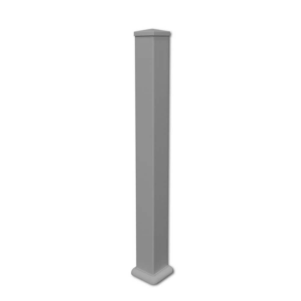 44 in. x 3.78 in. x 3.78 in. Grey Vinyl Railing Post price history on PriceWatchPro