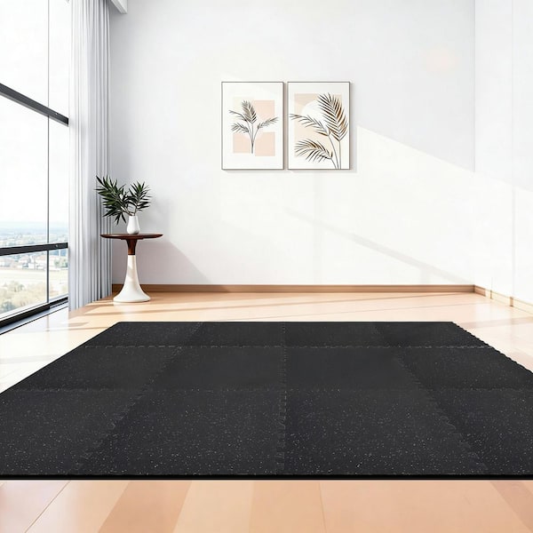 Puzzle Exercise Mat, 24 PCS Fitness Equipment Mats, 24 x 24 x 0.56 in., High-Density EVA Foam Mats Set 96 sq ft