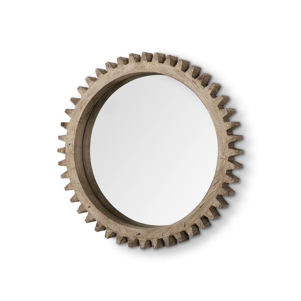 Medium Round Brown Hooks Mirror (35.0 in. H x 35.0 in. W) price history on PriceWatchPro
